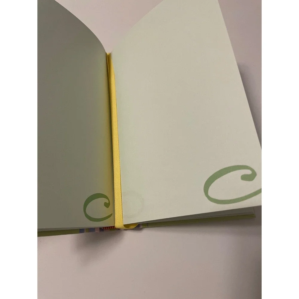 Vintage Claires Y2K Journal Notebook Lime Green Rhinestone Logo Striped‎ Spine